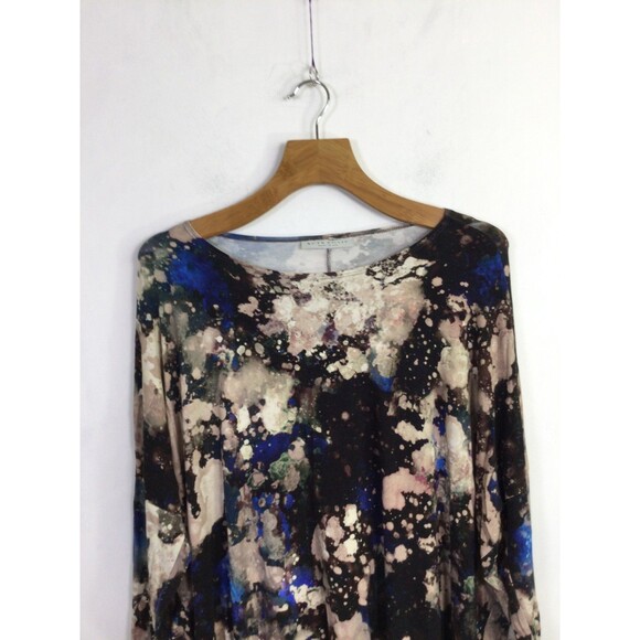 Bryn Walker Womens Damien Tunic Top Galaxy Print Knit Jersey Multicolor Size M - Picture 2 of 16